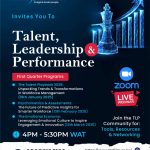 Talent Leadership and Performancee Webinar